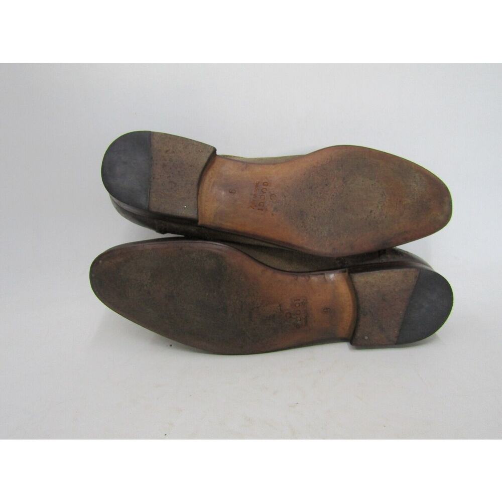 Gucci Mens Size 9 D Brown Suede Oxford Dress Shoes - Picture 9 of 11